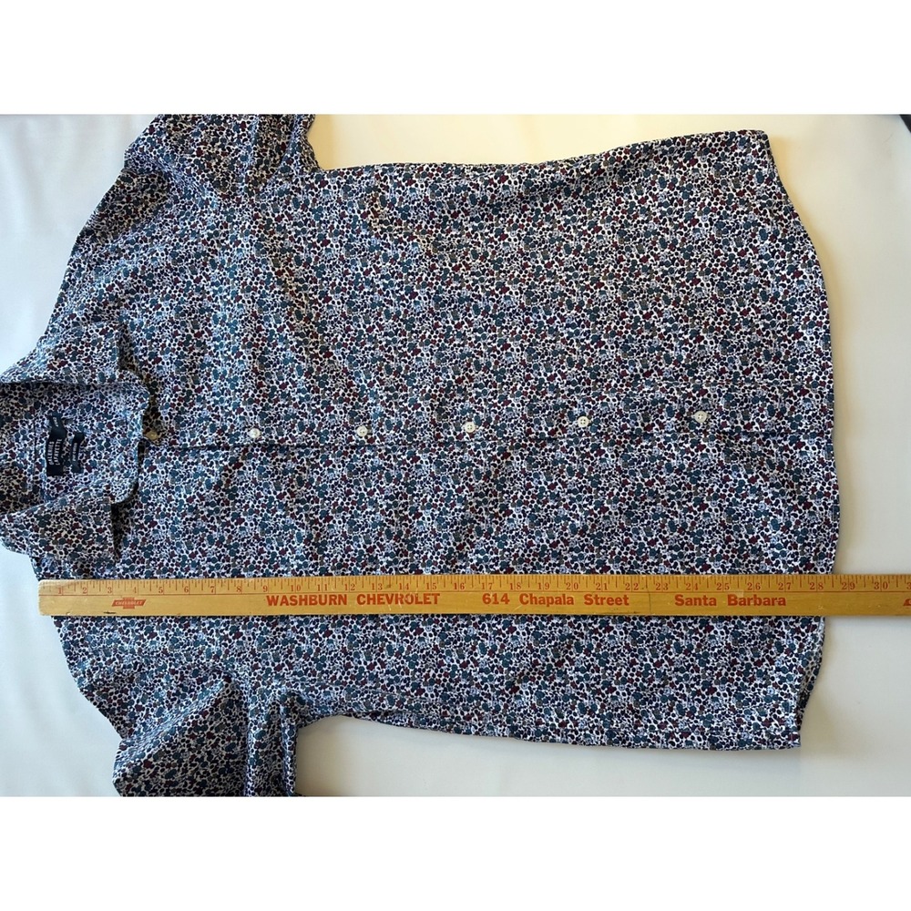 Galeries Lafayette Floral Print Men's Long Sleeve Button Down Shirt Size 41/42 - Picture 6 of 8